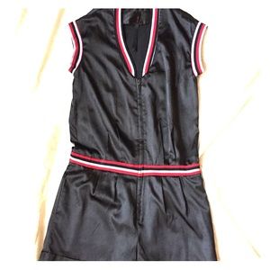 Roller derby satin romper